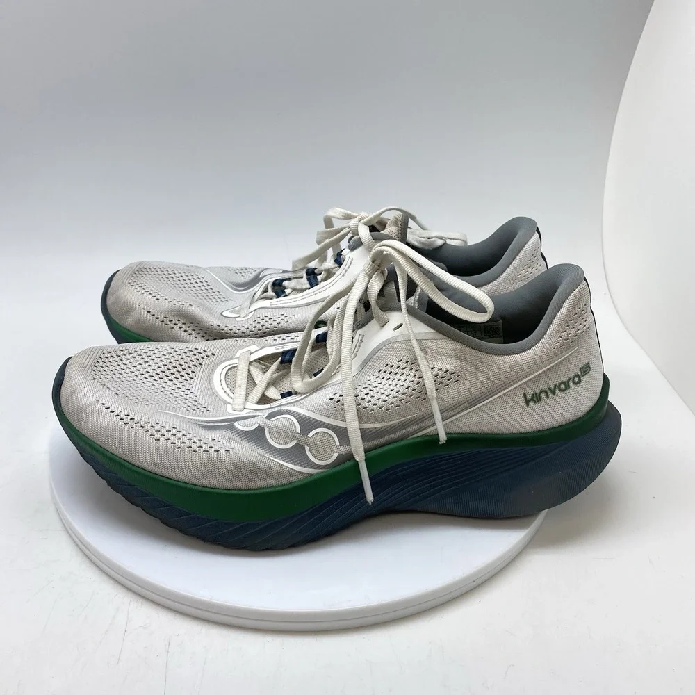 Saucony Sneakers Mens 9 Kinvara 15 S20967-230 Gray Blue Athletic Running Shoes
